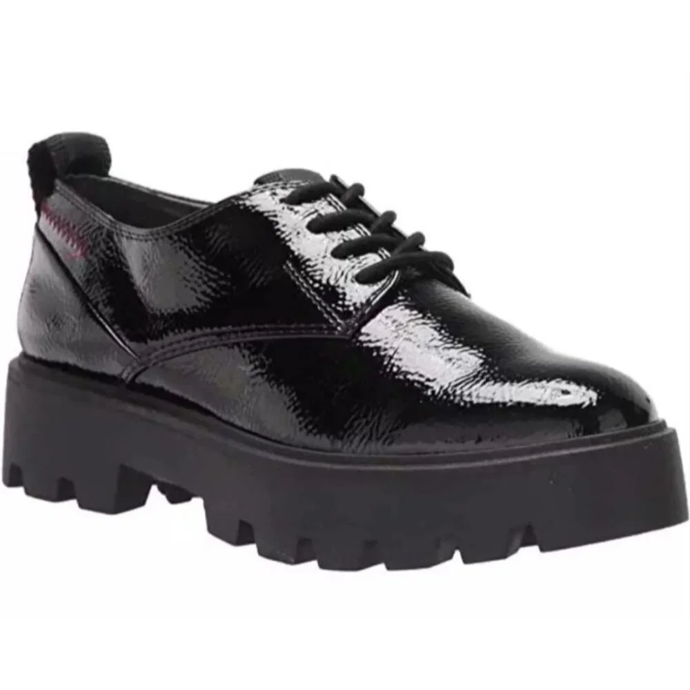 FRANCO SARTO / L-Balinlaced / Black Patent / Leather / Lug / Sole / Oxford